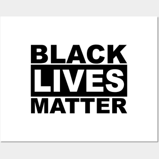 Black Lives Matter Logo (Black) Posters and Art